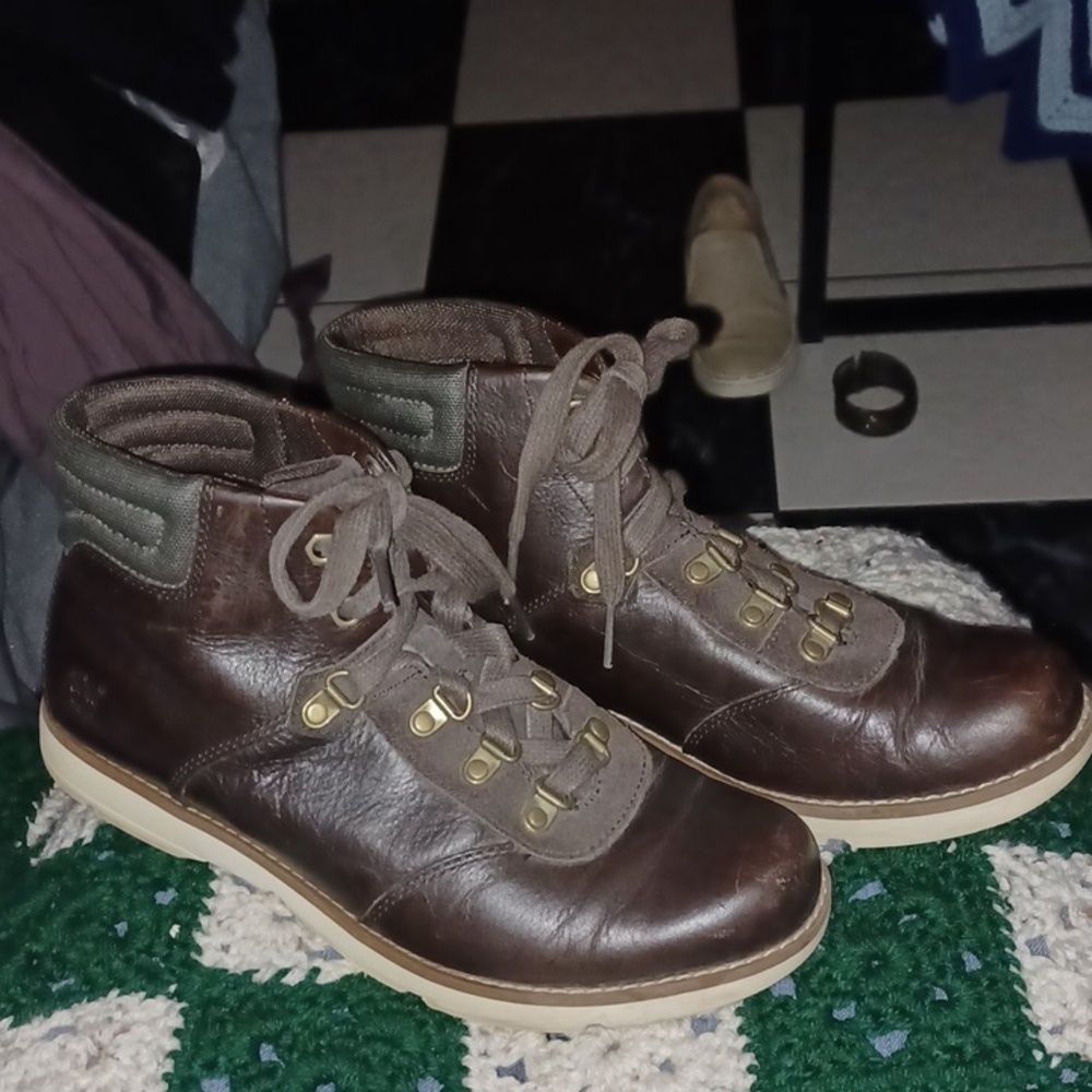 Timberland Lace-up. Women Boots. Anti-fatigue beautiful brown leather 7 Comfy